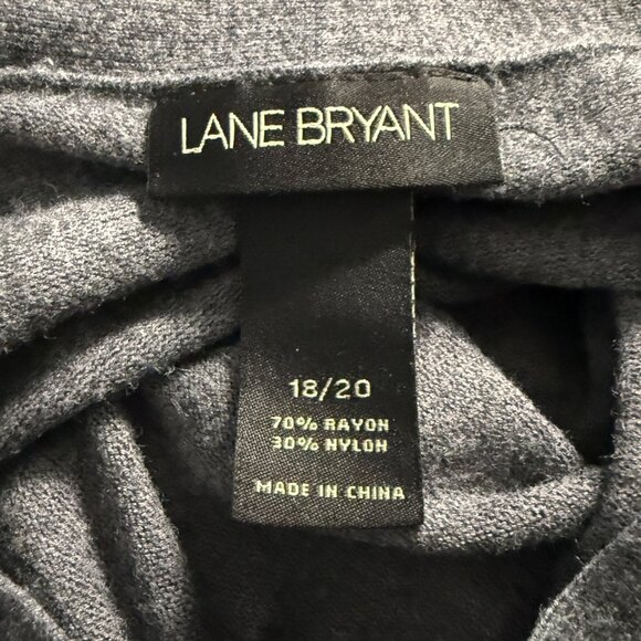 Lane Bryant Womens Gray 3/4 Sleeve Knot Front Lightweight Sweater Size 18/20 - Picture 3 of 5